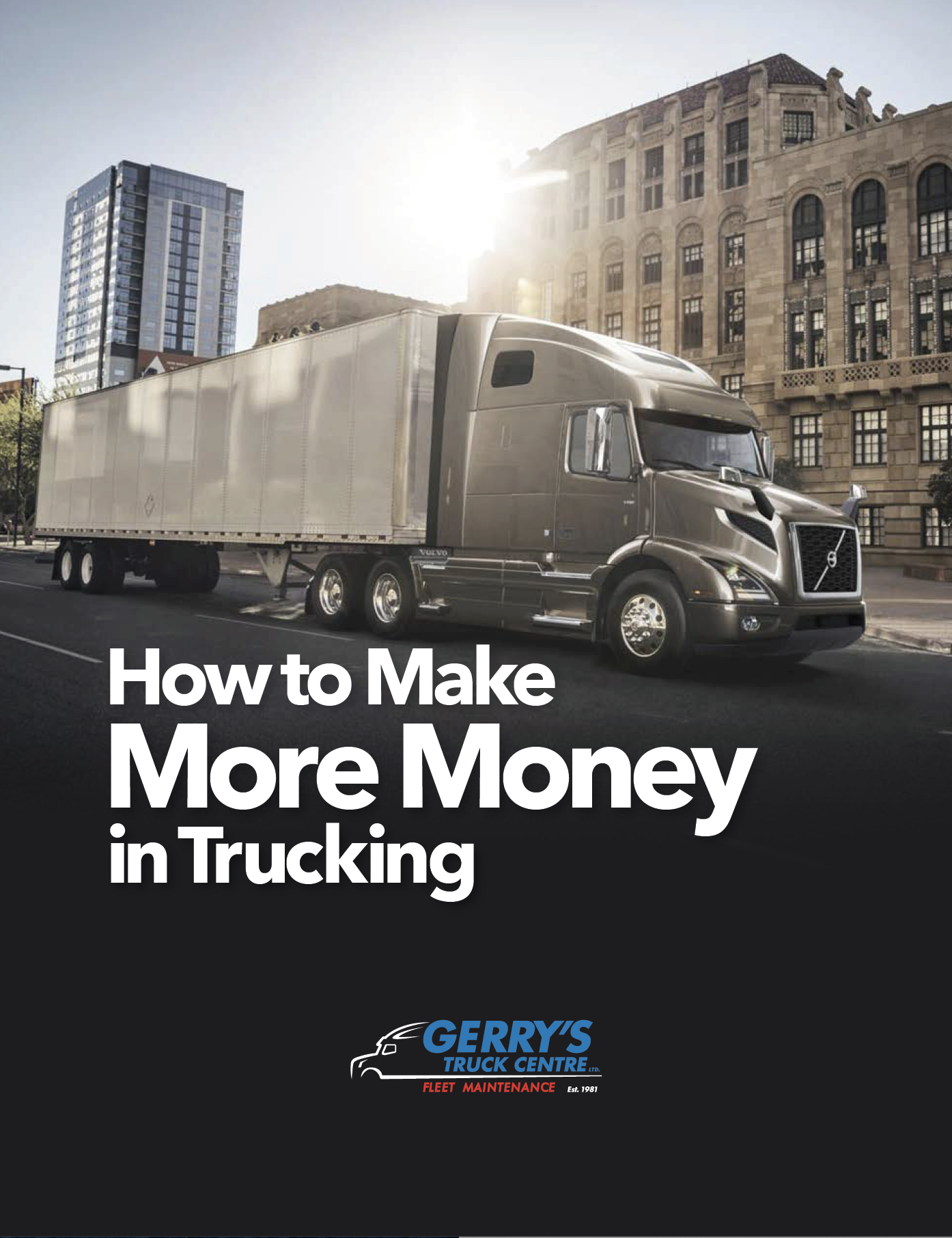 Gerrys Truck ebook cover of How to Make More Money in Trucking